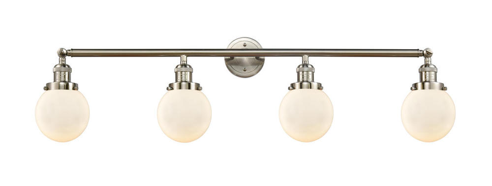 Beacon - 4 Light - 42 inch - Brushed Satin Nickel - Bath Vanity Light