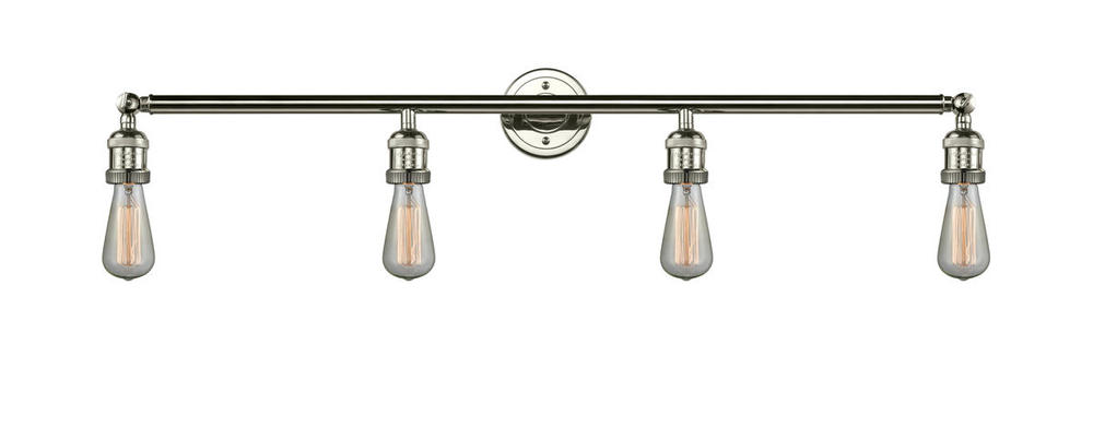 Bare Bulb - 4 Light - 42 inch - Polished Nickel - Adjustable Bath Vanity Light