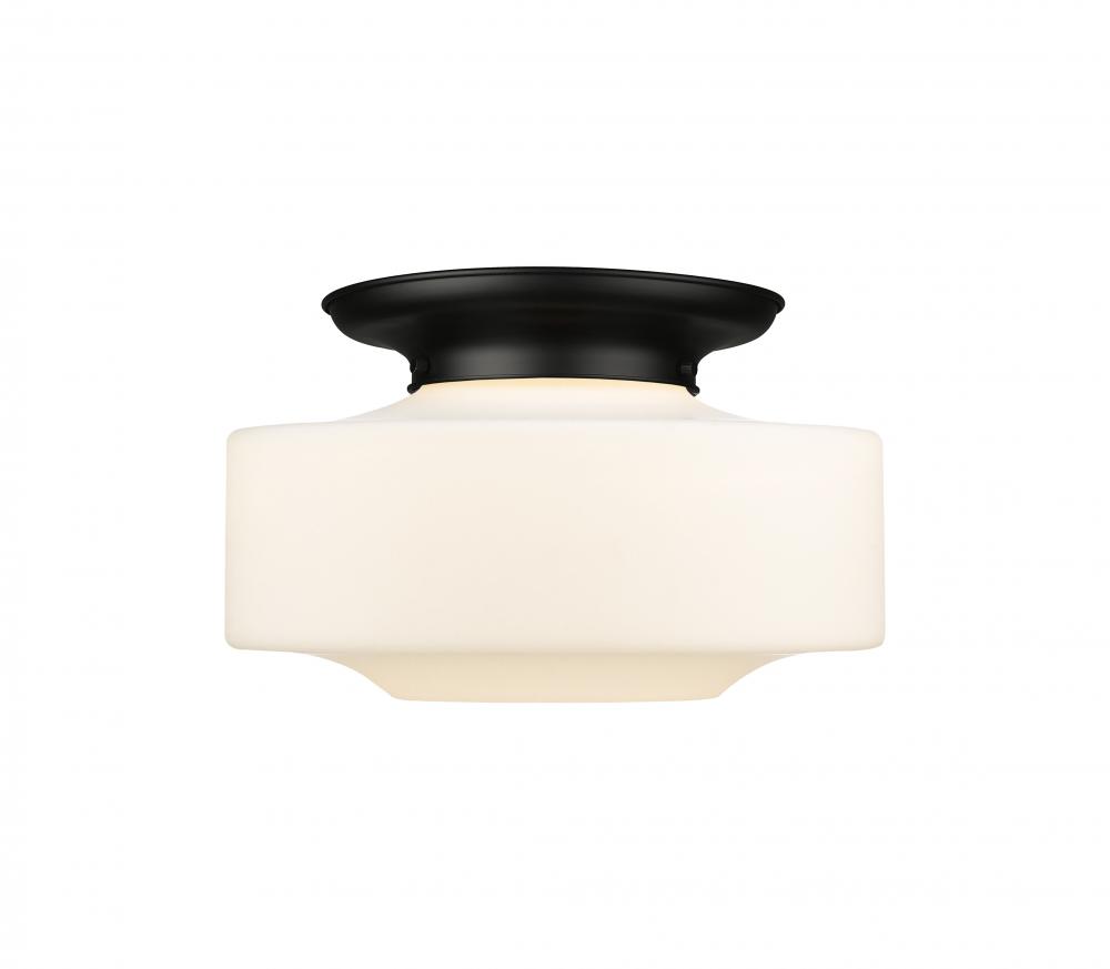 Bridgeton - 1 Light - 16 inch - Matte Black - Flush Mount