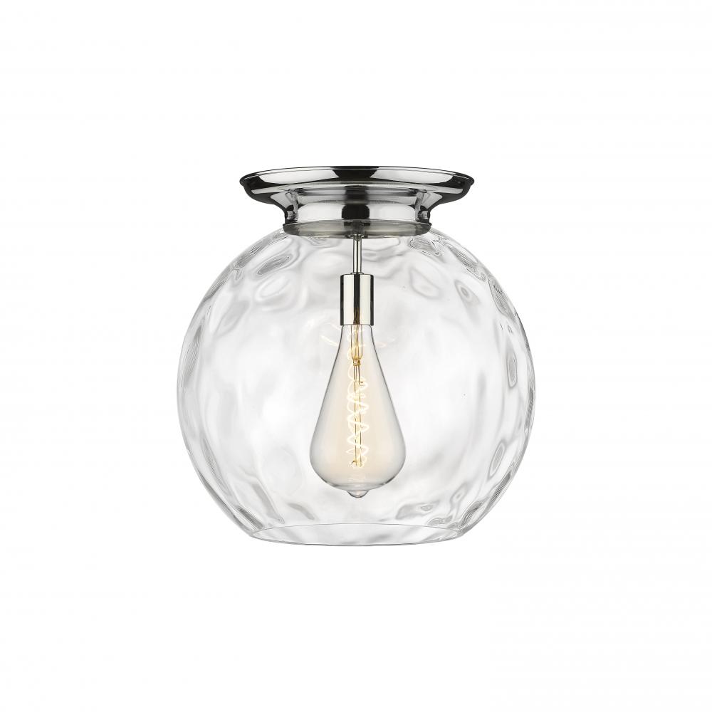 Athens Water Glass - 1 Light - 18 inch - Polished Chrome - Flush Mount