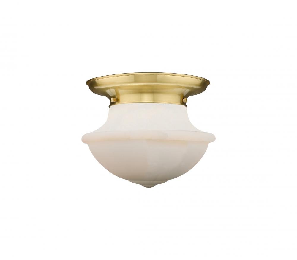 Oxford - 1 Light - 14 inch - Satin Gold - Flush Mount