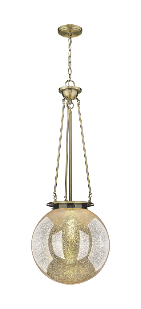Beacon - 1 Light - 16 inch - Antique Brass - Chain Hung - Pendant