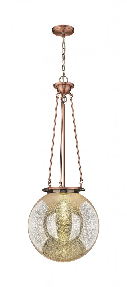 Beacon - 1 Light - 16 inch - Antique Copper - Chain Hung - Pendant