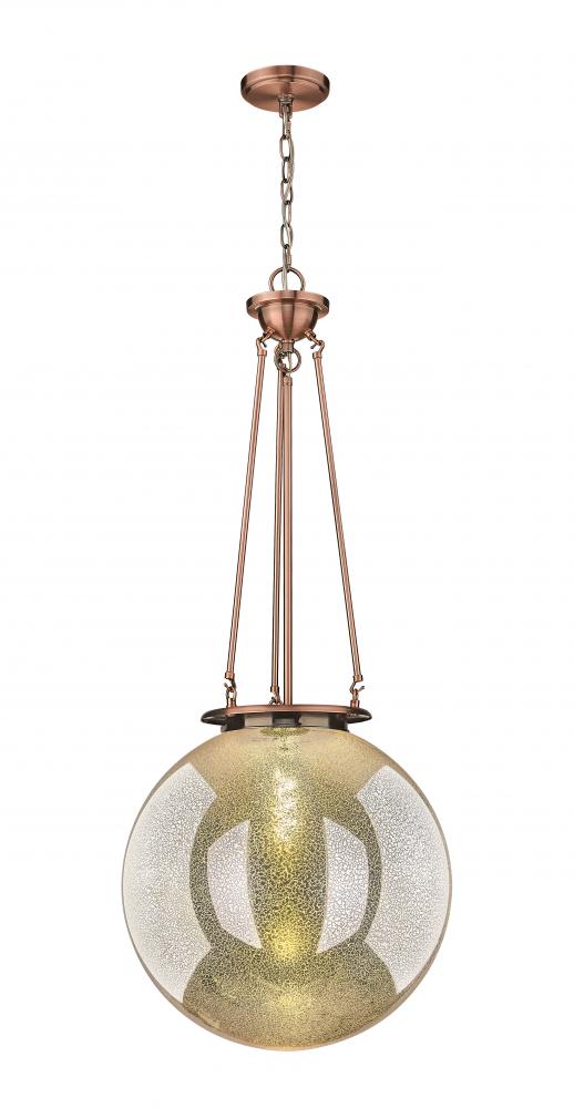 Beacon - 1 Light - 18 inch - Antique Copper - Chain Hung - Pendant