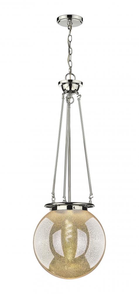 Beacon - 1 Light - 14 inch - Polished Nickel - Chain Hung - Pendant