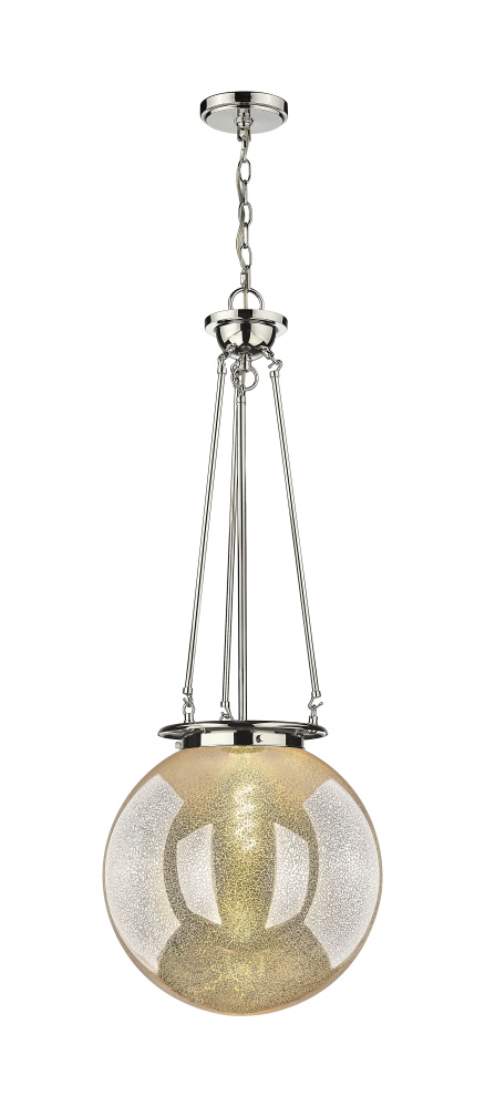 Beacon - 1 Light - 16 inch - Polished Nickel - Chain Hung - Pendant