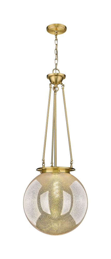 Beacon - 1 Light - 16 inch - Satin Gold - Chain Hung - Pendant