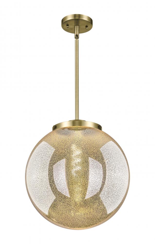 Beacon - 1 Light - 16 inch - Antique Brass - Stem Hung - Pendant