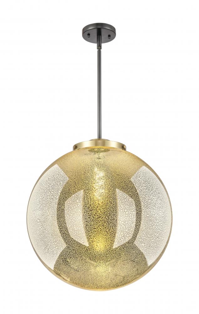 Beacon - 1 Light - 18 inch - Black Antique Brass - Stem Hung - Pendant