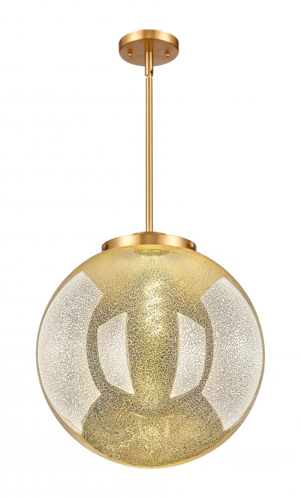 Beacon - 1 Light - 16 inch - Satin Gold - Stem Hung - Pendant