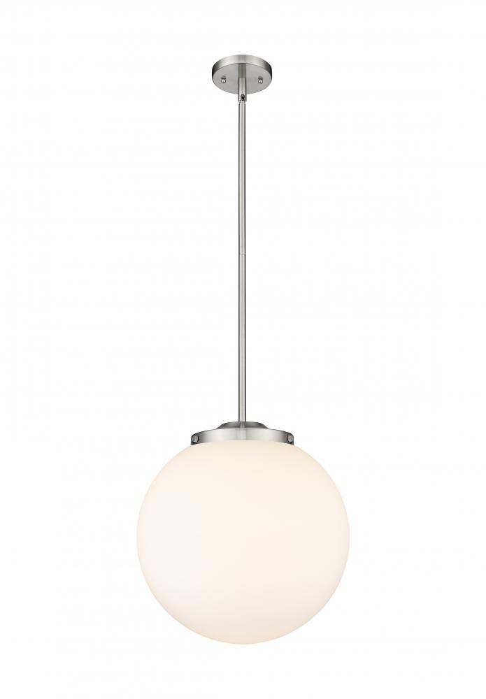 Beacon - 1 Light - 16 inch - Brushed Satin Nickel - Stem Hung - Pendant
