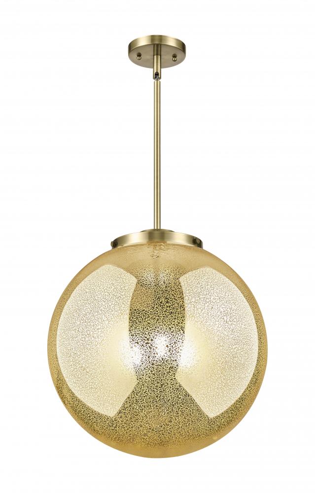 Beacon - 3 Light - 16 inch - Antique Brass - Stem hung - Pendant