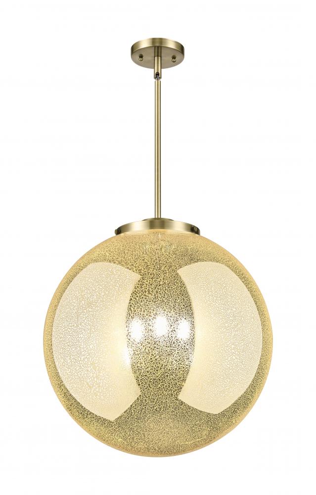 Beacon - 3 Light - 18 inch - Antique Brass - Stem hung - Pendant