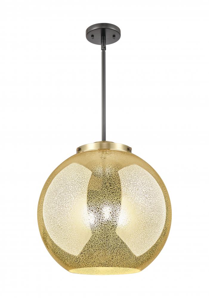 Athens - 3 Light - 16 inch - Black Antique Brass - Stem hung - Pendant