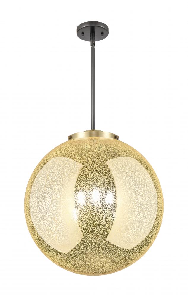 Beacon - 3 Light - 18 inch - Black Antique Brass - Stem hung - Pendant