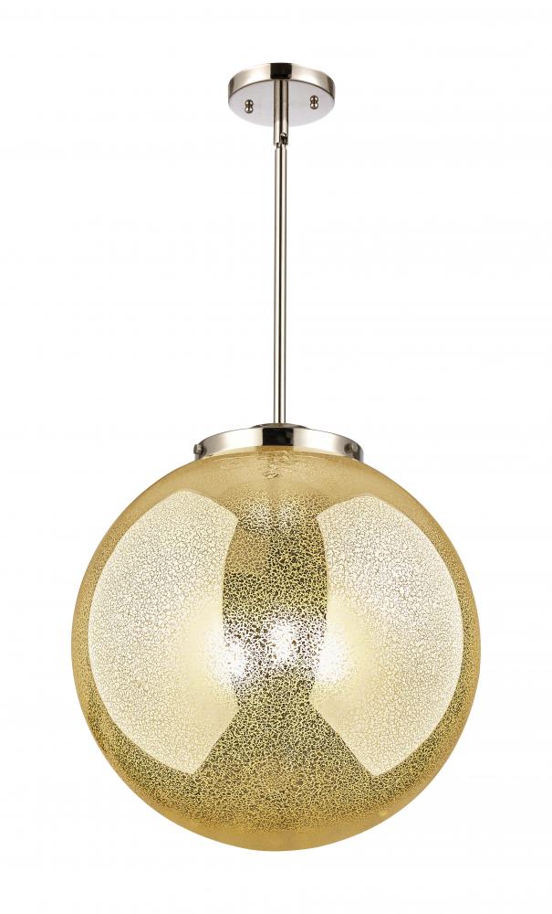 Beacon - 3 Light - 16 inch - Polished Nickel - Stem hung - Pendant