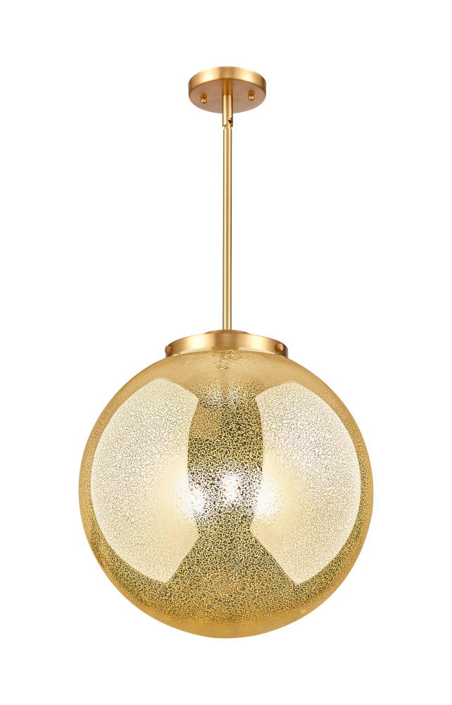 Beacon - 3 Light - 16 inch - Satin Gold - Stem hung - Pendant
