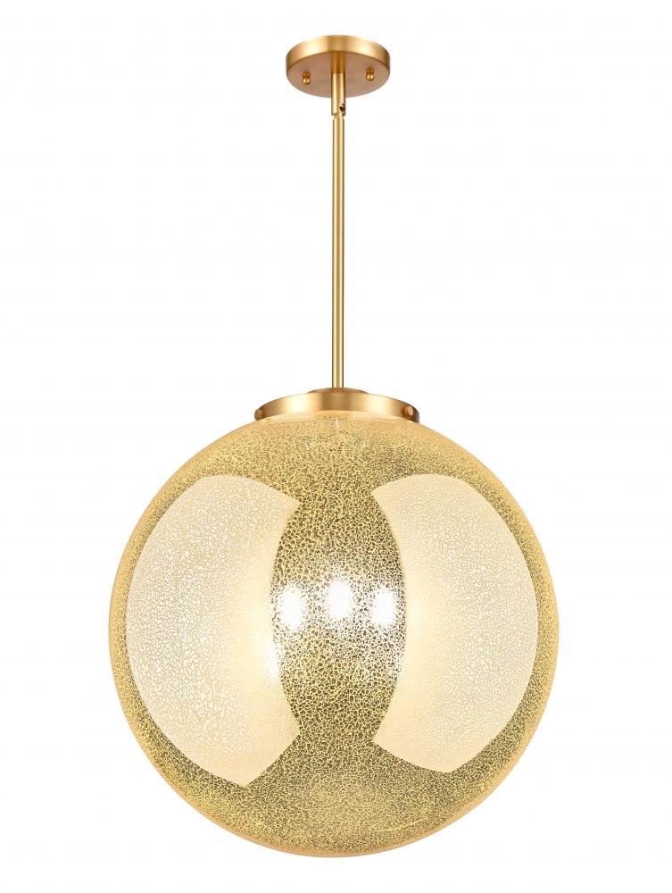 Beacon - 3 Light - 18 inch - Satin Gold - Stem hung - Pendant