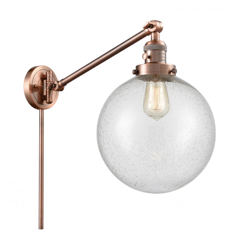 Beacon - 1 Light - 10 inch - Antique Copper -Adjustable Swing Arm