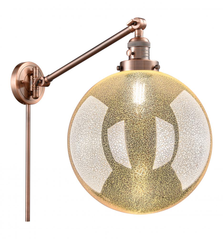 Beacon - 1 Light - 12 inch - Antique Copper -Adjustable Swing Arm