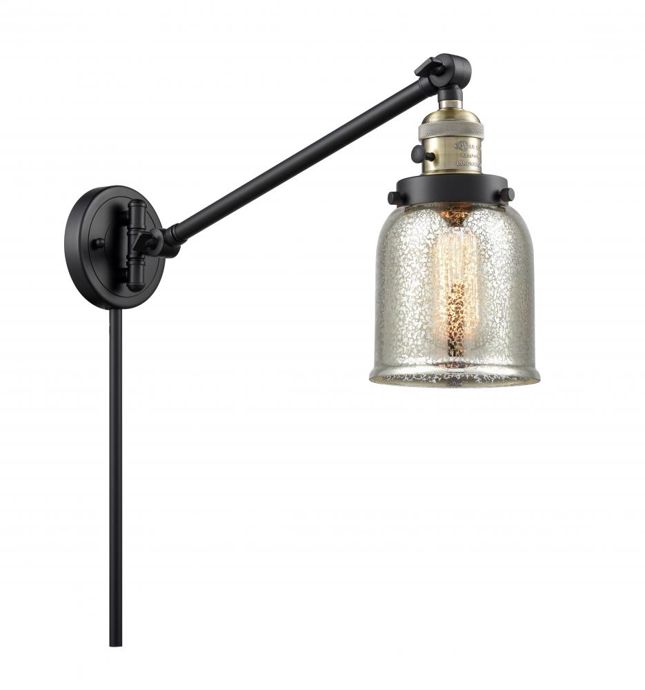 Bell - 1 Light - 8 inch - Black Antique Brass - Swing Arm