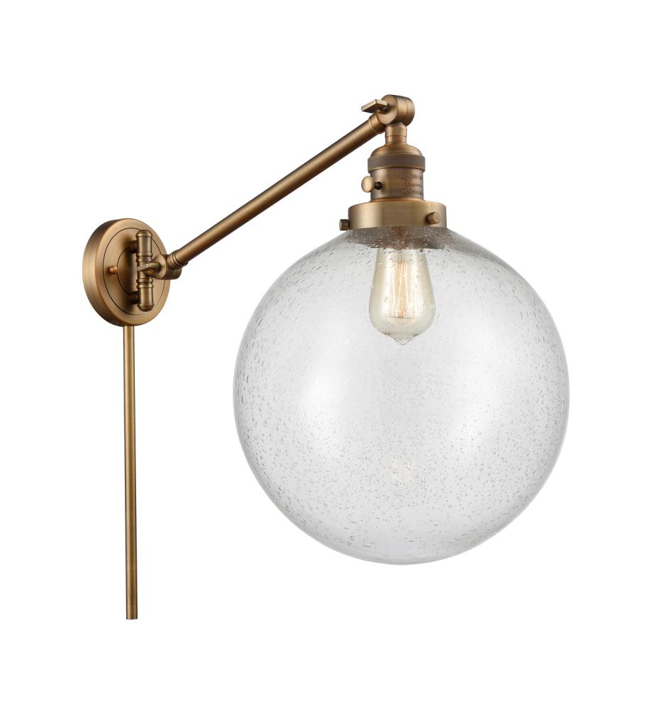 Beacon - 1 Light - 12 inch - Brushed Brass -Adjustable Swing Arm
