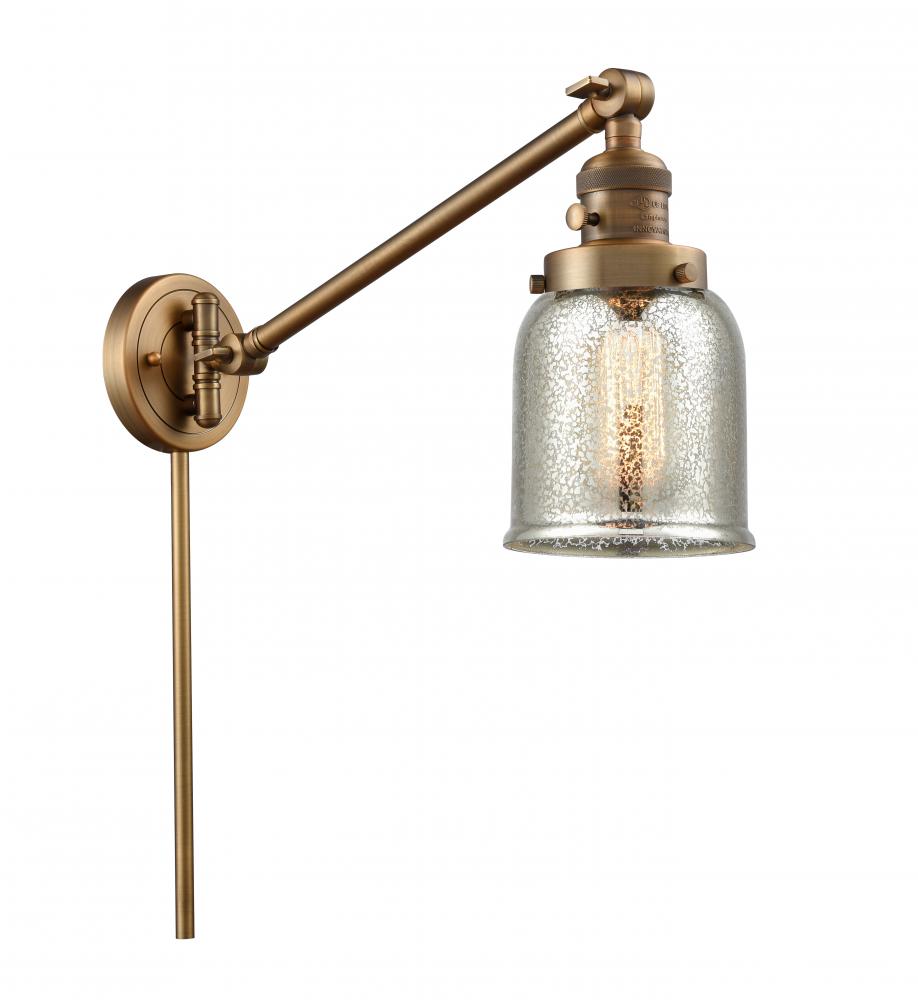 Bell - 1 Light - 8 inch - Brushed Brass - Swing Arm