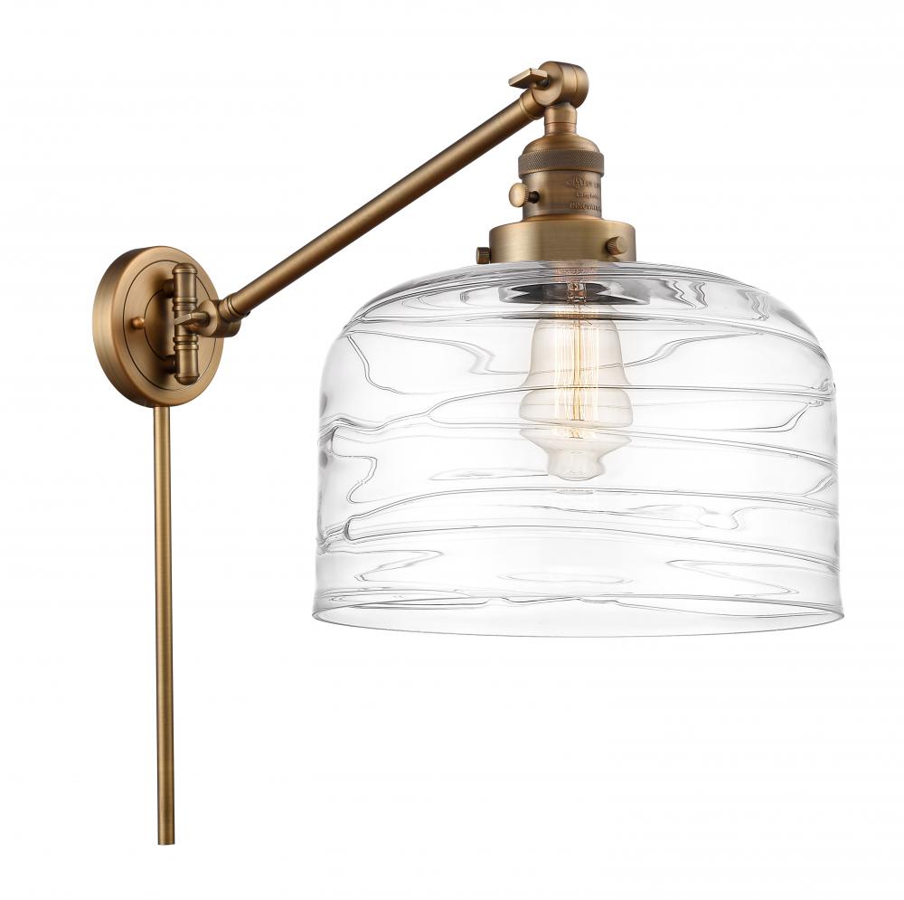 Bell - 1 Light - 12 inch - Brushed Brass - Swing Arm