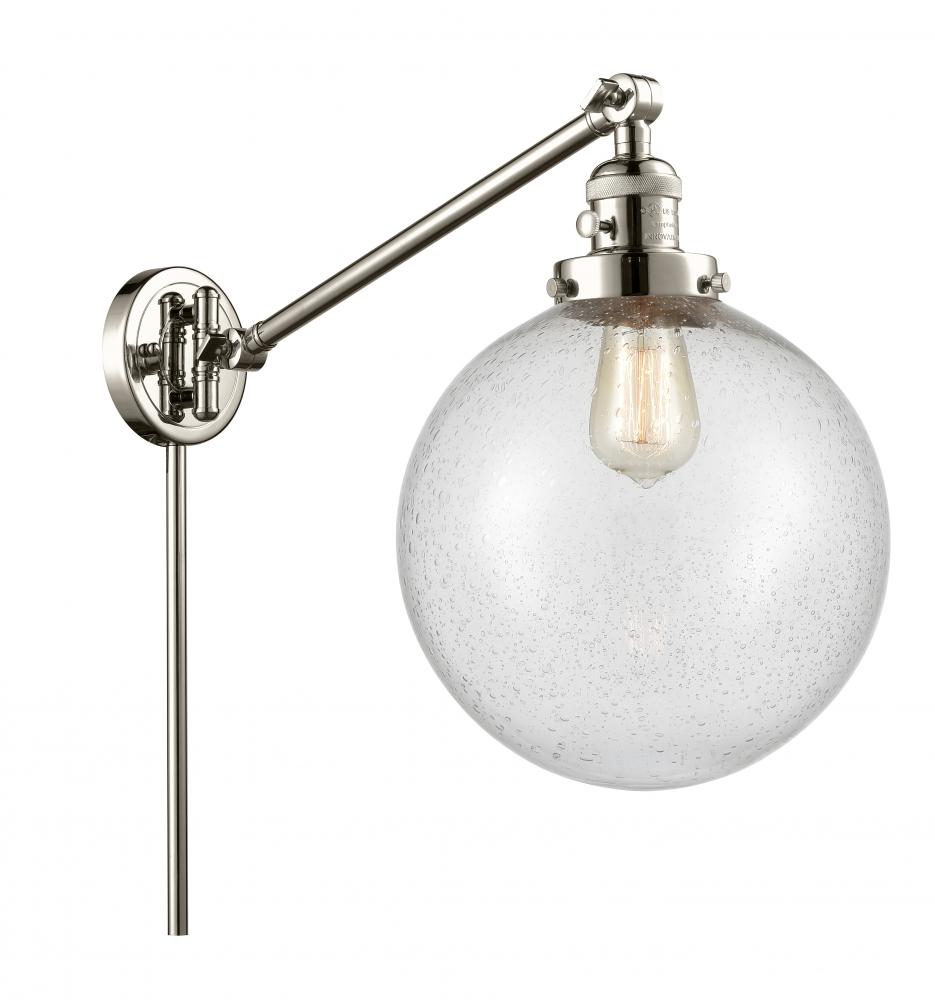 Beacon - 1 Light - 10 inch - Polished Nickel -Adjustable Swing Arm