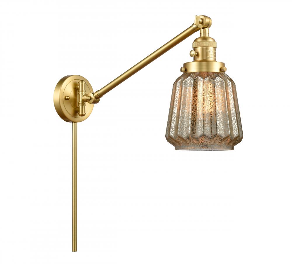 Chatham - 1 Light - 8 inch - Satin Gold -Adjustable Swing Arm