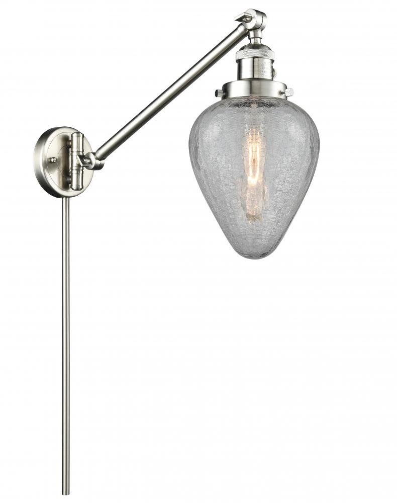 Geneseo - 1 Light - 8 inch - Brushed Satin Nickel -Adjustable Swing Arm