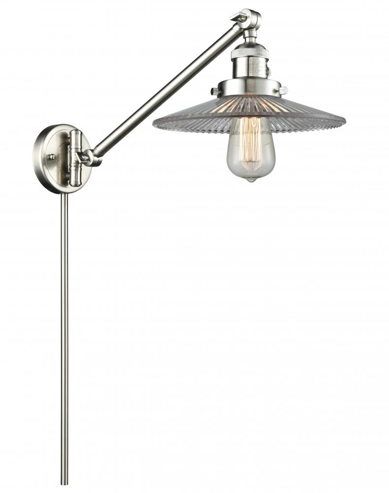 Halophane - 1 Light - 9 inch - Brushed Satin Nickel - Swing Arm