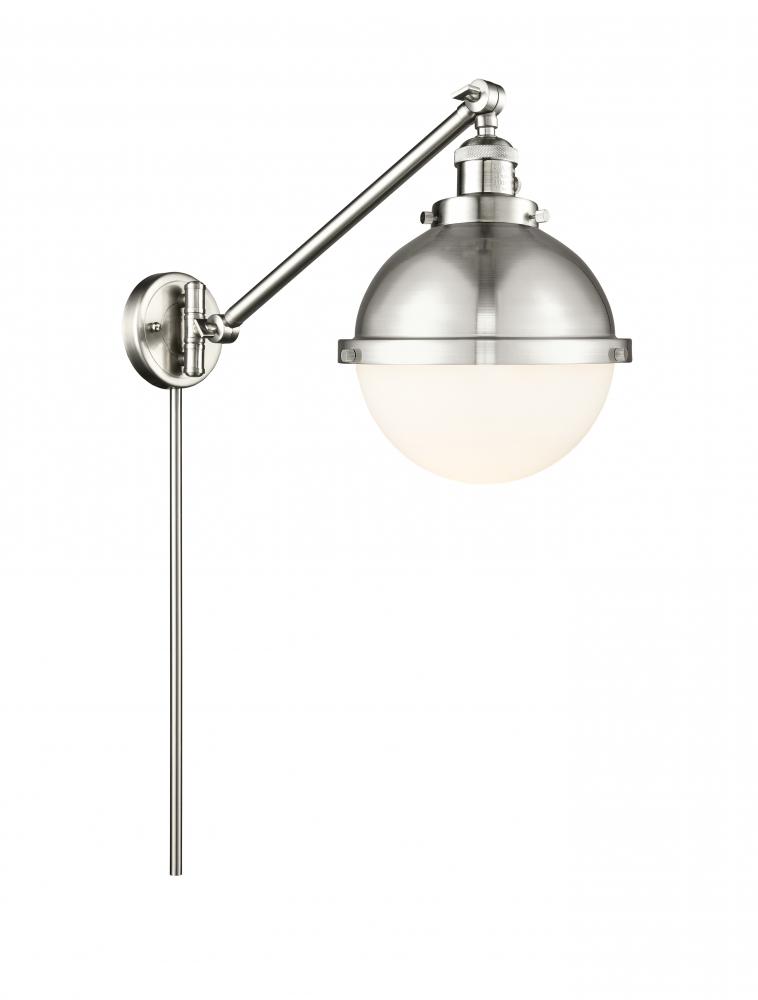 Hampden - 1 Light - 9 inch - Brushed Satin Nickel -Adjustable Swing Arm