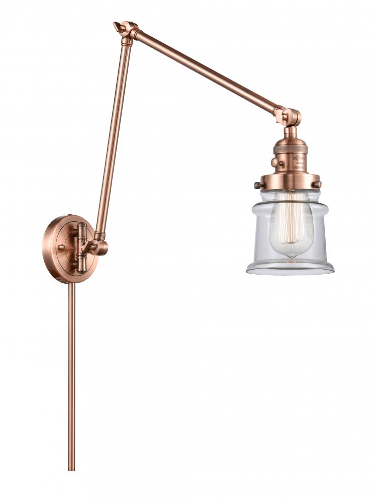 Canton - 1 Light - 8 inch - Antique Copper -Adjustable Swing Arm