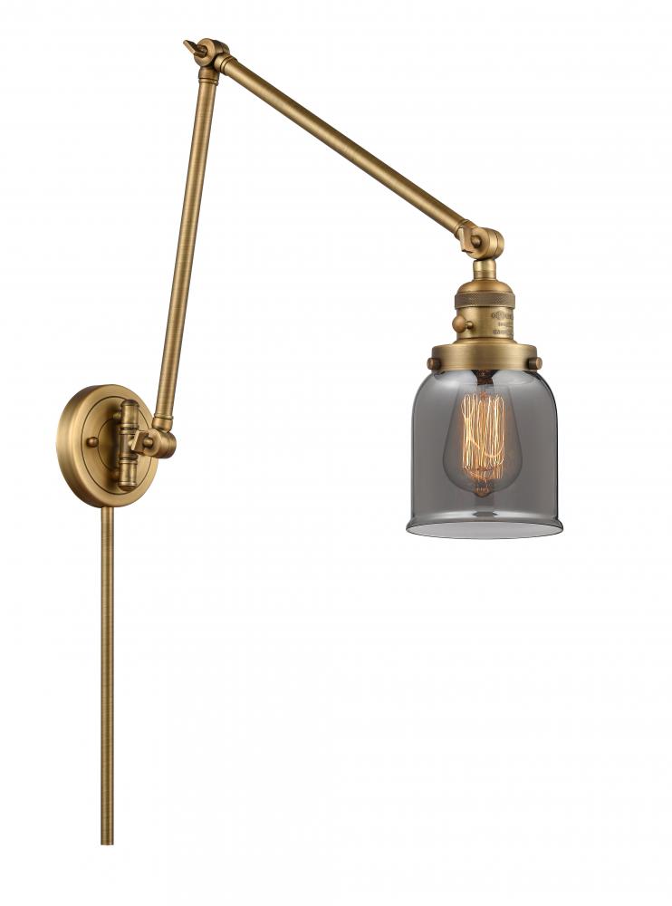 Bell - 1 Light - 8 inch - Brushed Brass -Adjustable Swing Arm