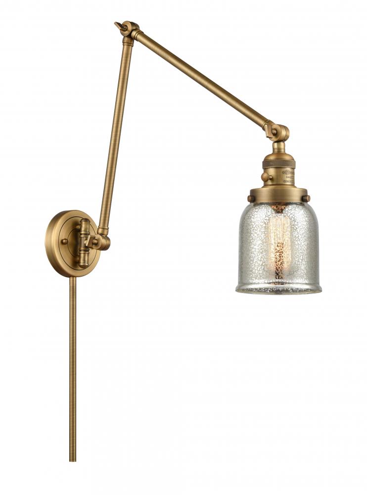 Bell - 1 Light - 8 inch - Brushed Brass -Adjustable Swing Arm