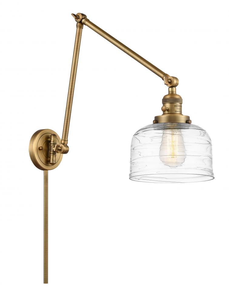 Bell - 1 Light - 8 inch - Brushed Brass - Swing Arm