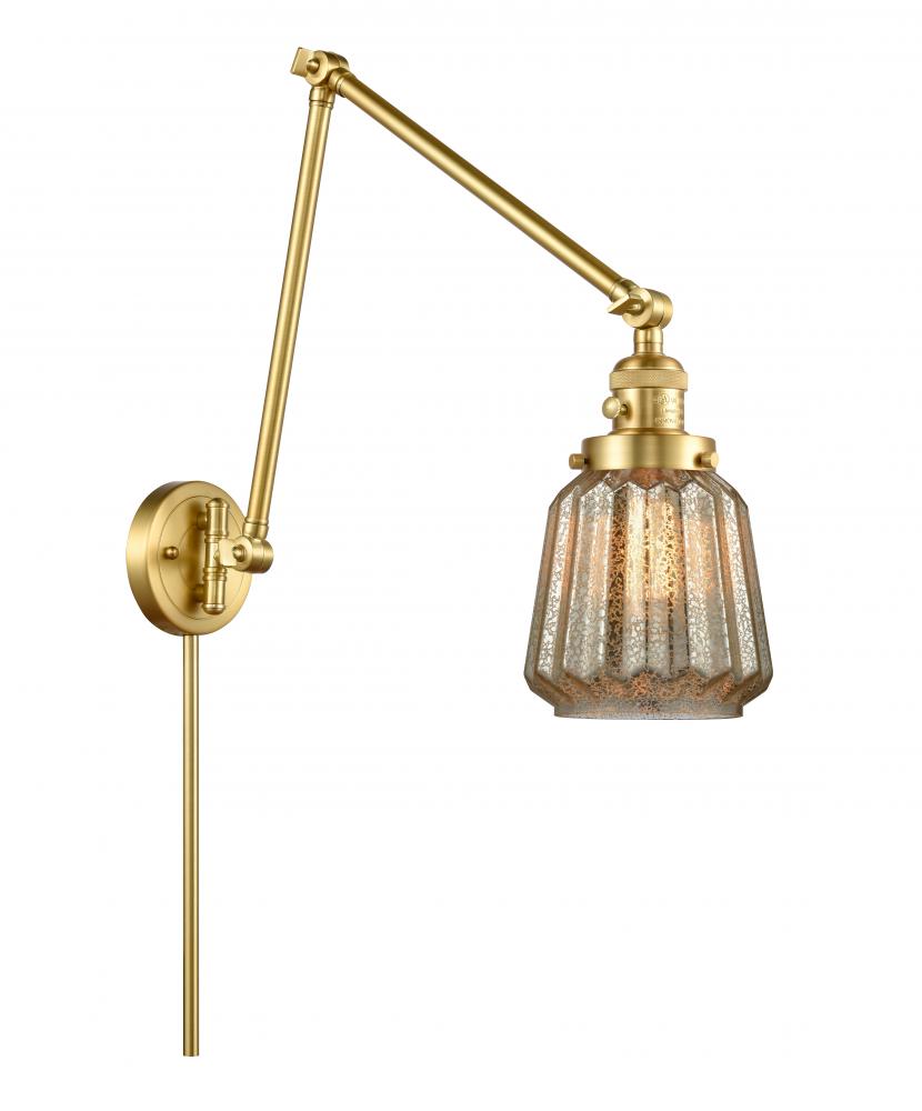 Chatham - 1 Light - 8 inch - Satin Gold -Adjustable Swing Arm