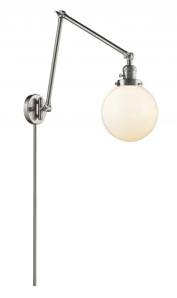 Beacon - 1 Light - 8 inch - Brushed Satin Nickel - Swing Arm