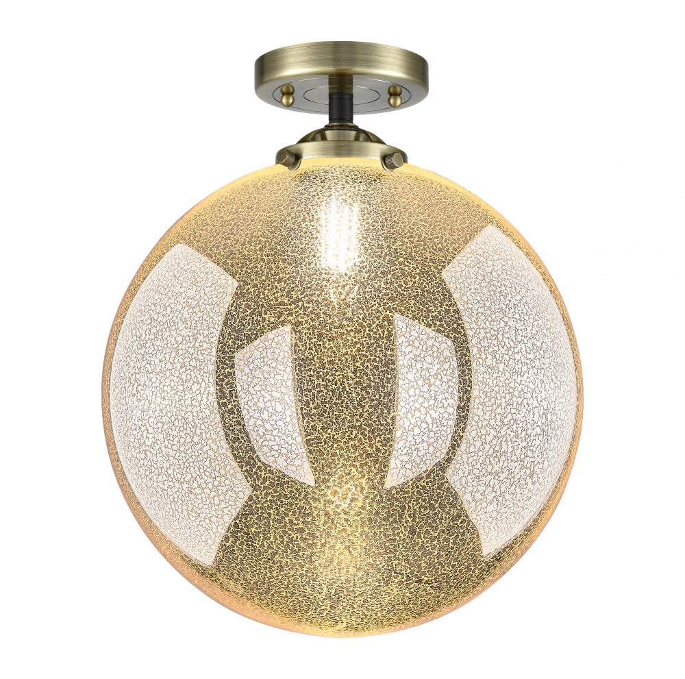 Beacon - 1 Light - 12 inch - Black Antique Brass - Semi-Flush Mount