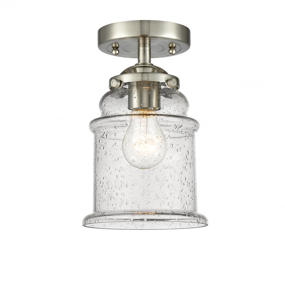 Canton - 1 Light - 6 inch - Brushed Satin Nickel - Semi-Flush Mount