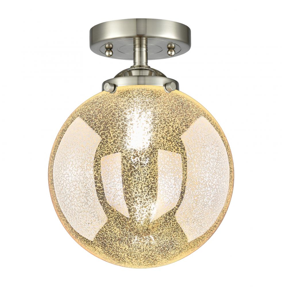 Beacon - 1 Light - 8 inch - Brushed Satin Nickel - Semi-Flush Mount