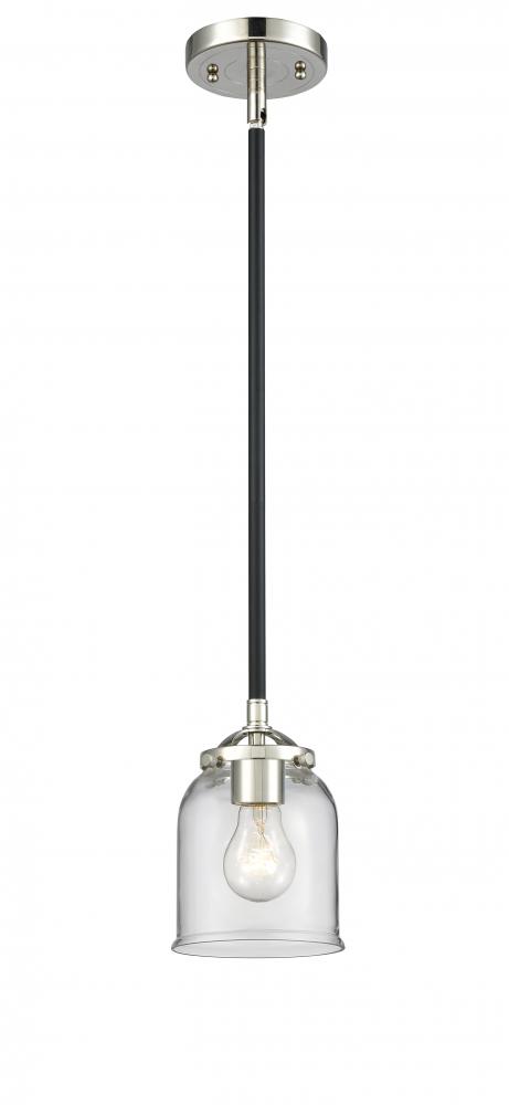 Bell - 1 Light - 5 inch - Black Polished Nickel - Stem hung - Mini Pendant
