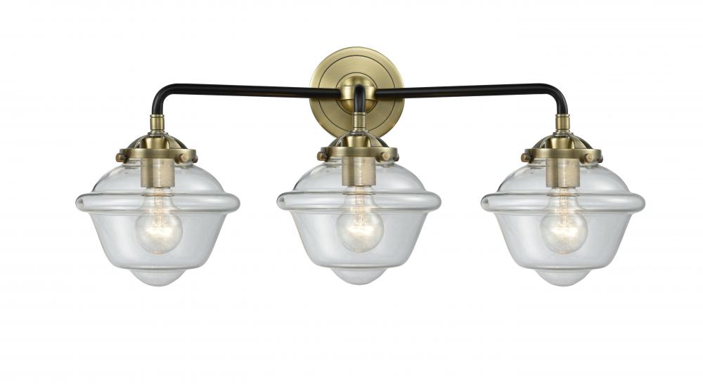 Oxford - 3 Light - 26 inch - Black Antique Brass - Bath Vanity Light