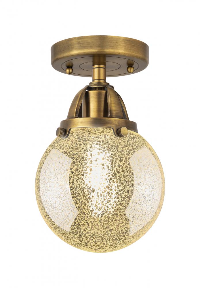Beacon - 1 Light - 6 inch - Brushed Brass - Semi-Flush Mount
