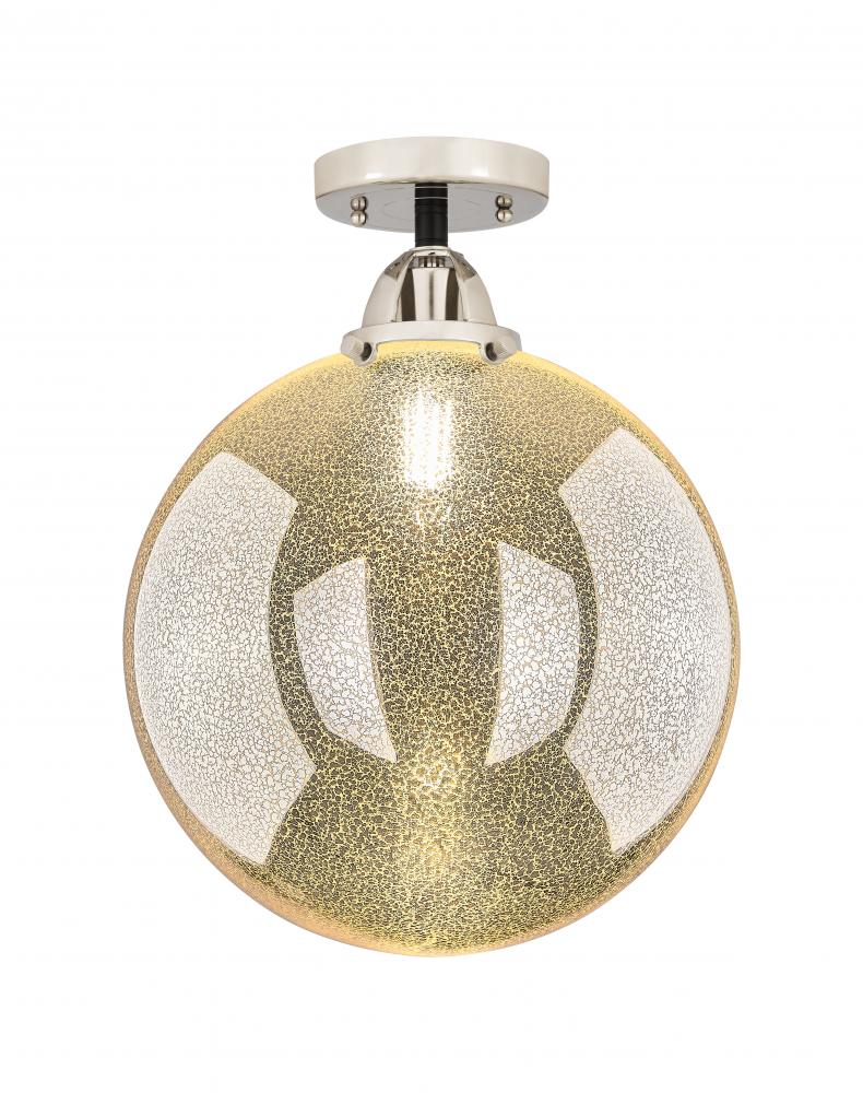 Beacon - 1 Light - 12 inch - Black Polished Nickel - Semi-Flush Mount