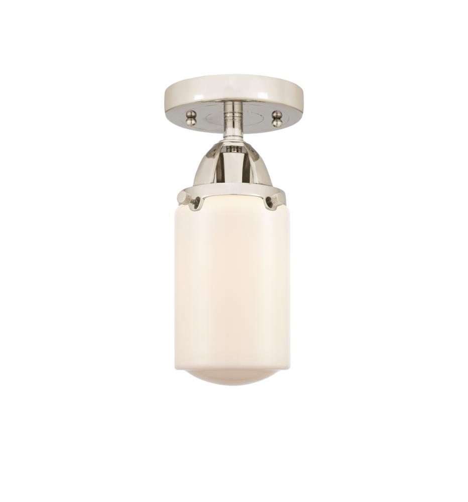 Dover - 1 Light - 5 inch - Polished Nickel - Semi-Flush Mount