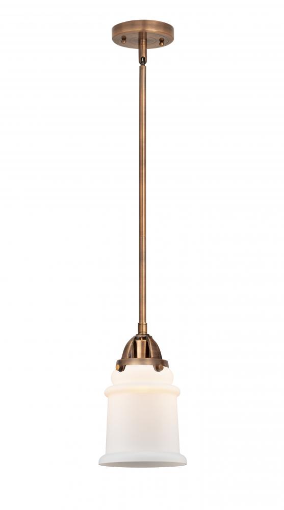 Canton - 1 Light - 6 inch - Antique Copper - Stem hung - Mini Pendant