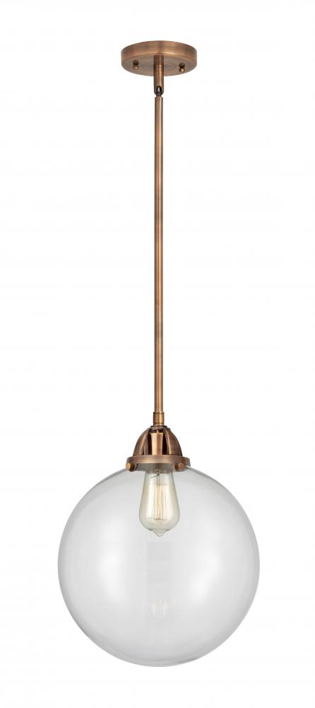 Beacon - 1 Light - 12 inch - Antique Copper - Cord hung - Mini Pendant