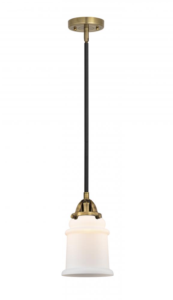 Canton - 1 Light - 6 inch - Black Antique Brass - Stem hung - Mini Pendant